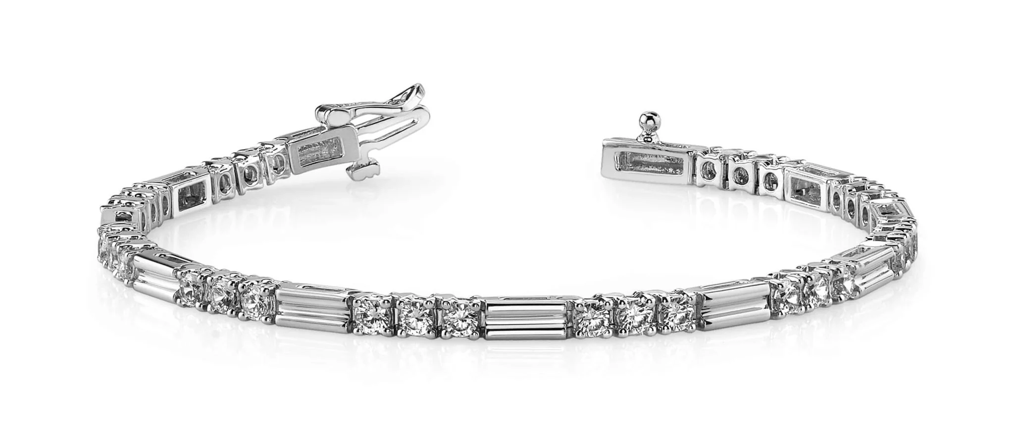 Memento Triple Diamond And Link Diamond Bracelet with 2.25 ct.(finished) 2.75mm - Image 4