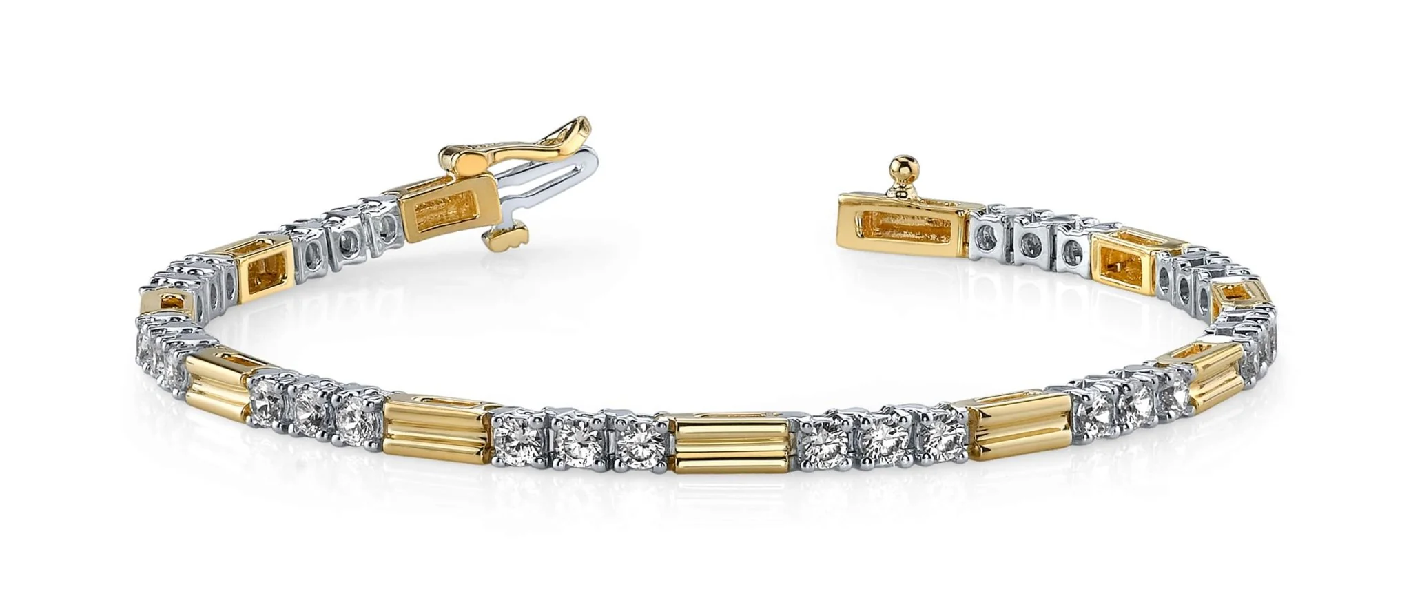 Memento Triple Diamond And Link Lab-Grown Diamond Bracelet with 2.25 ct.(finished) 2.75mm - Image 3
