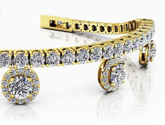 Midnight Dreams Diamond Charm Bracelet Lab-Grown Diamond with 4.35 ct.(finished) 1mm, 2.4mm, 3.7mm - Image 2