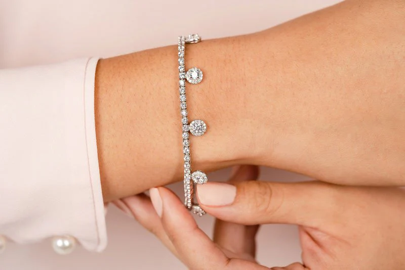 Midnight Dreams Diamond Charm Bracelet Lab-Grown Diamond with 4.35 ct.(finished) 1mm, 2.4mm, 3.7mm - Image 3