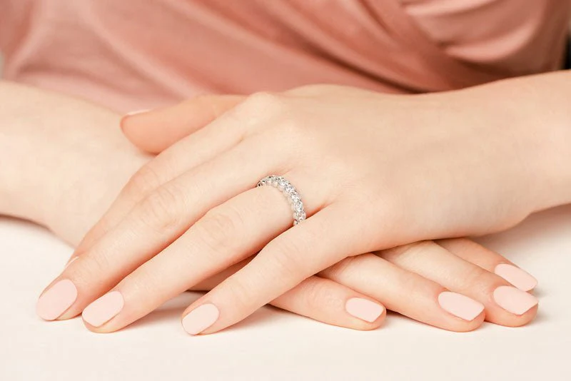 Milgrain Brilliant Cut Diamond Eternity Band Diamond  with 1.50 ct.(finished) 2.5mm - Image 4