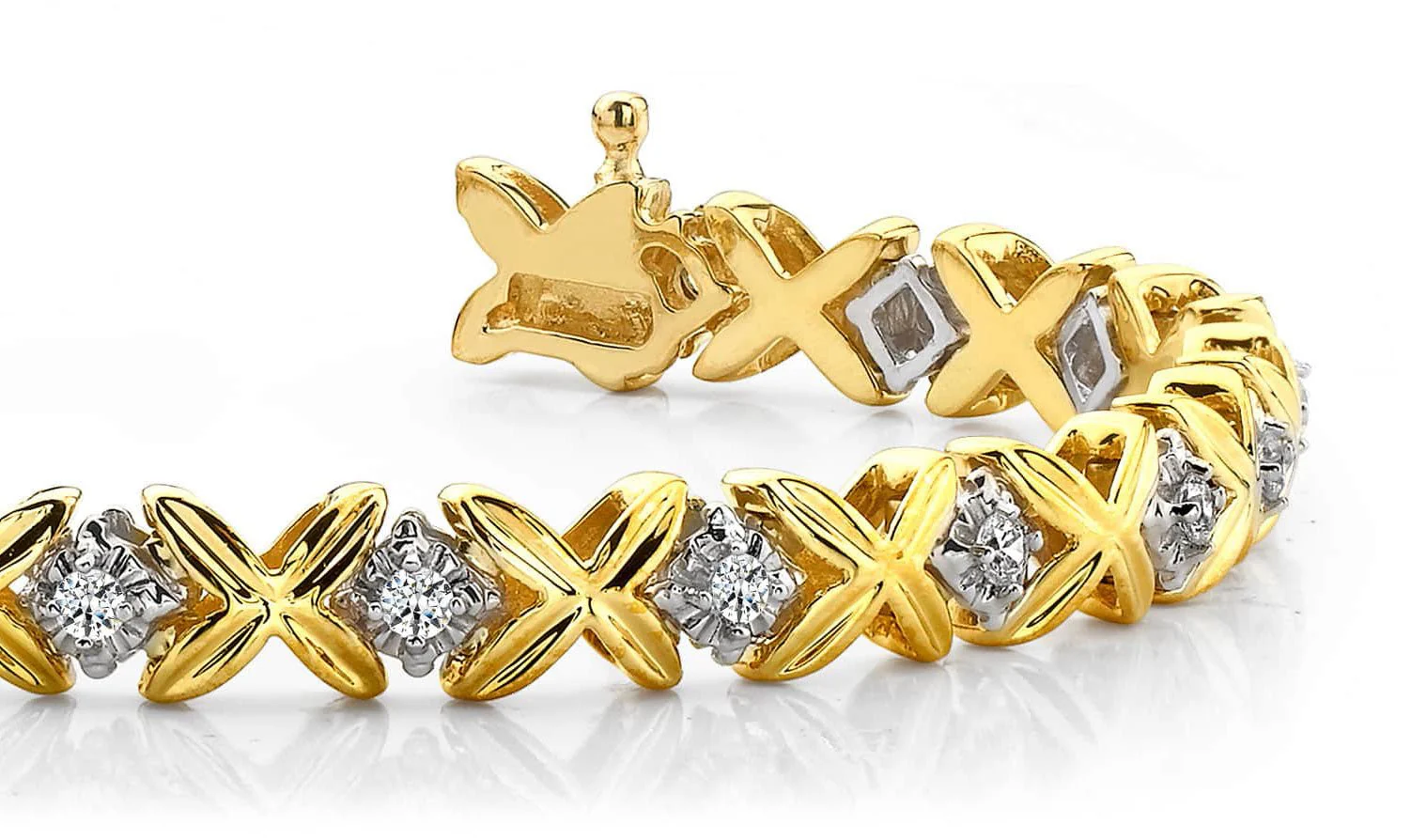 Multi Faceted Diamond Bracelet with 0.81 ct.(finished) 2.0mm - Image 2