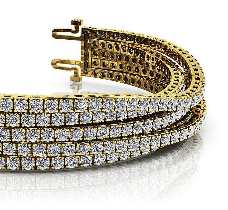 Multi Strand Flexible Diamond Tennis Bracelet Lab-Grown Diamond with 10.23 ct.(finished) 2mm - Image 2