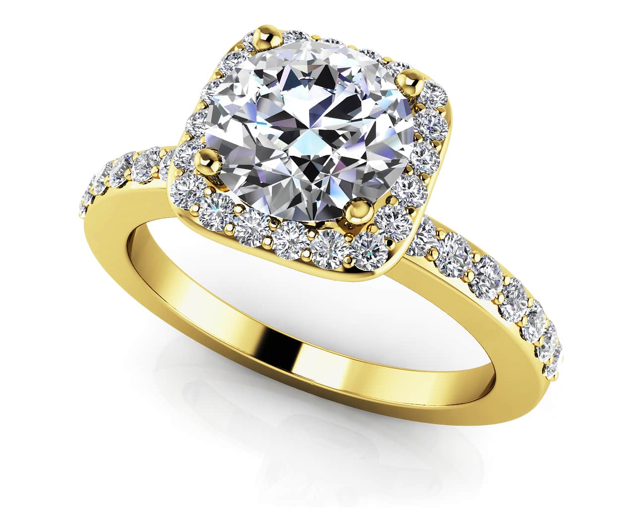New Love Diamond Engagement Ring with 1.35 ct. (1.00 ct. center diamond) - Image 2