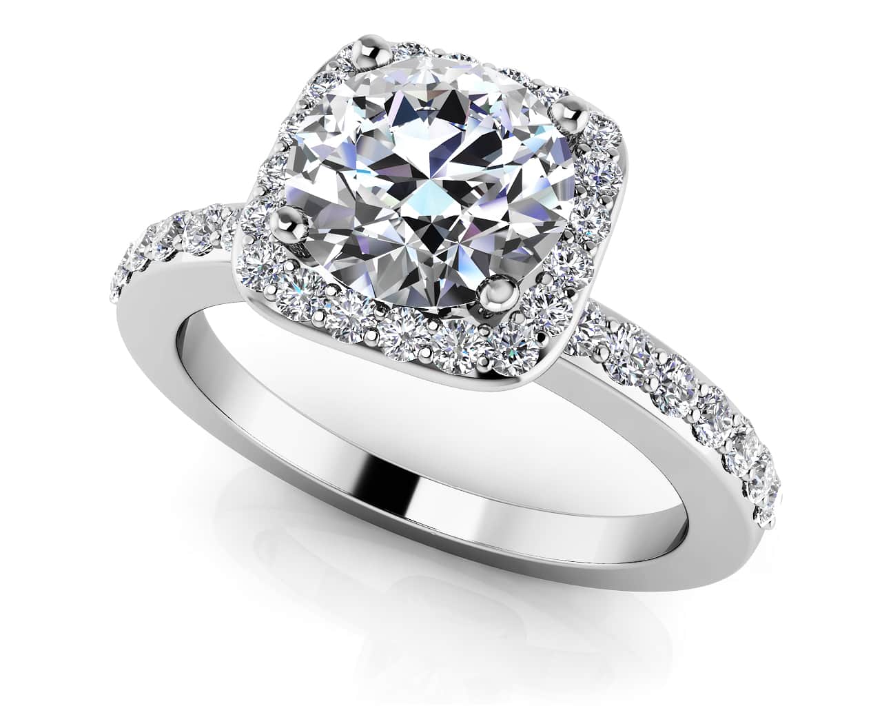 New Love Diamond Engagement Ring with 1.86 ct. (1.50 ct. center diamond)