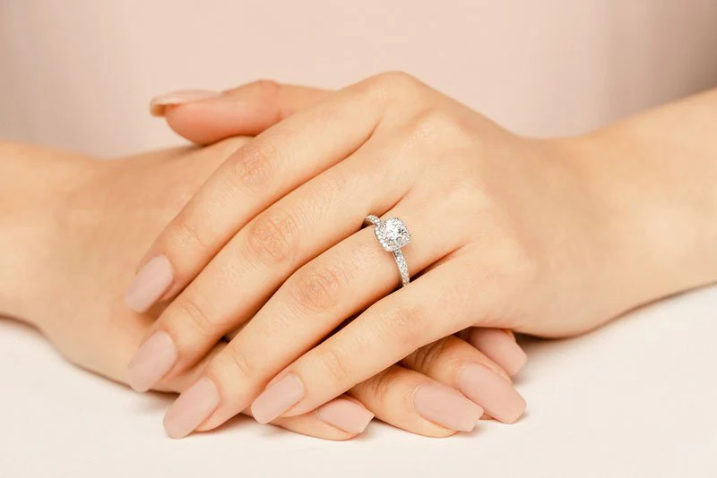 New Love Lab-Grown Diamond Engagement Ring with 1.09 ct. (0.75 ct. center diamond) - Image 5