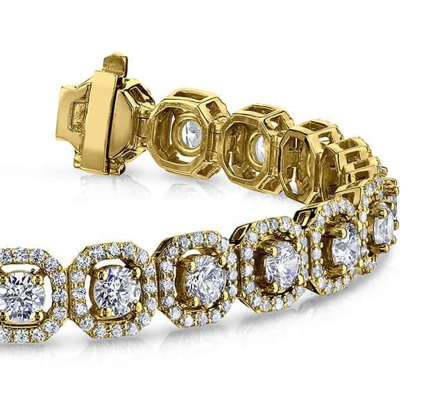 Octagon Red Carpet Diamond Bracelet with 6.80 ct.(finished) 1.1mm, 3.5mm - Image 2