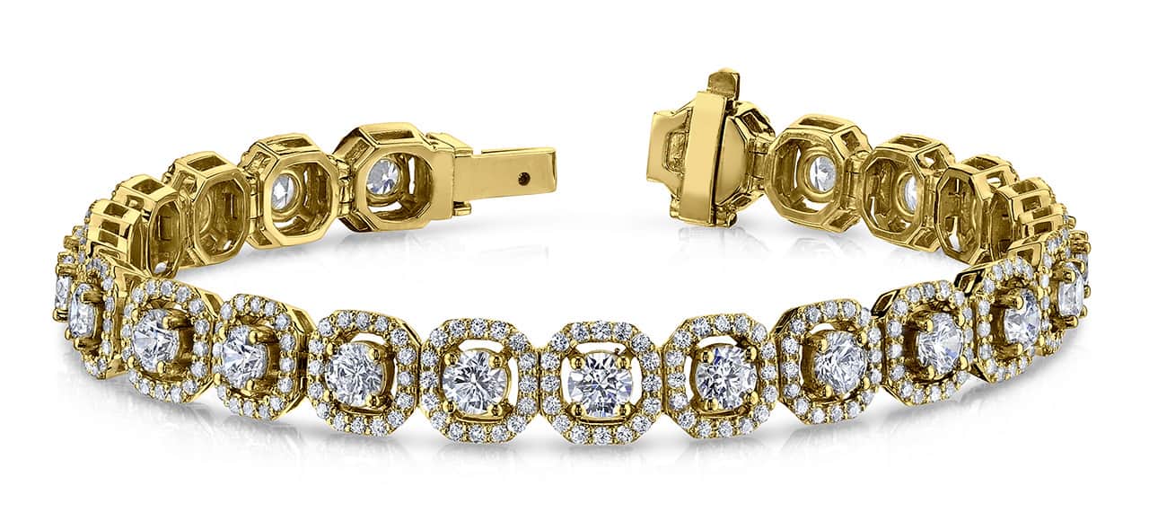 Octagon Red Carpet Lab-Grown Diamond Bracelet with 13.45 ct.(finished) 1.4mm, 5.0mm - Image 6