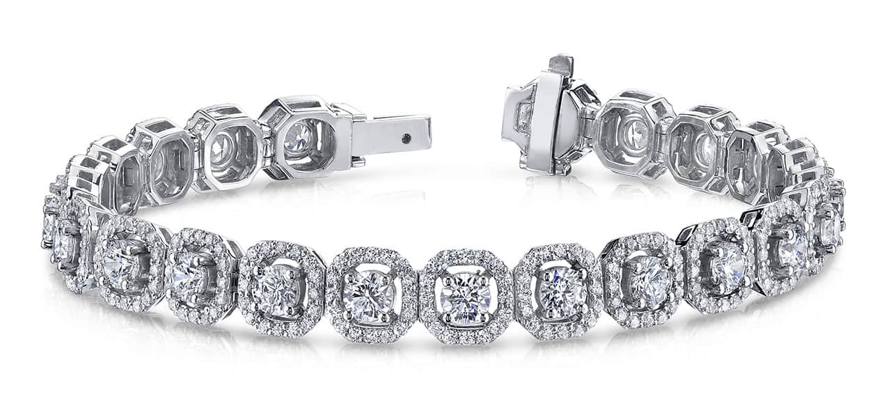 Octagon Red Carpet Lab-Grown Diamond Bracelet with 8.69 ct.(finished) 1.2mm, 4mm - Image 5