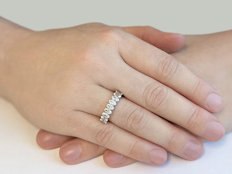 Oval Diamond Anniversary Diamond Ring with 5.00 ct.(finished) 7x5mm - Image 3