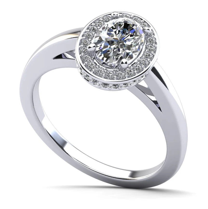 Oval Opulence Lab-Grown Diamond Engagement Ring with 1.26 ct. (1.00 ct. center diamond)