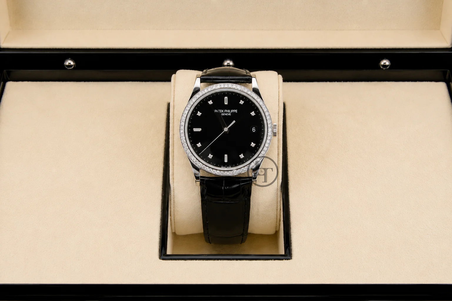 Patek Philippe 38mm Calatrava Watch Black Dial 5297G - Image 3