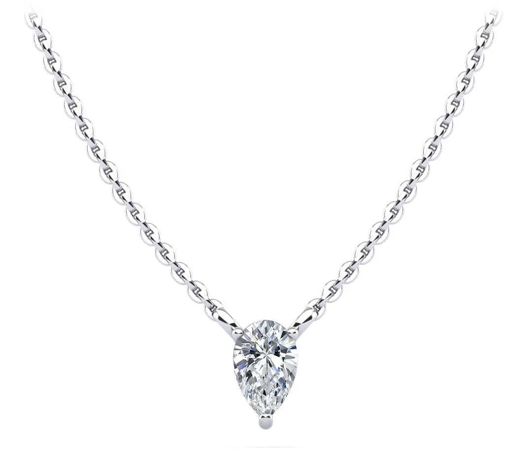 Pear Shape Dream Lab-Grown Diamond Pendant with 0.30 ct.(finished) 6x4mm