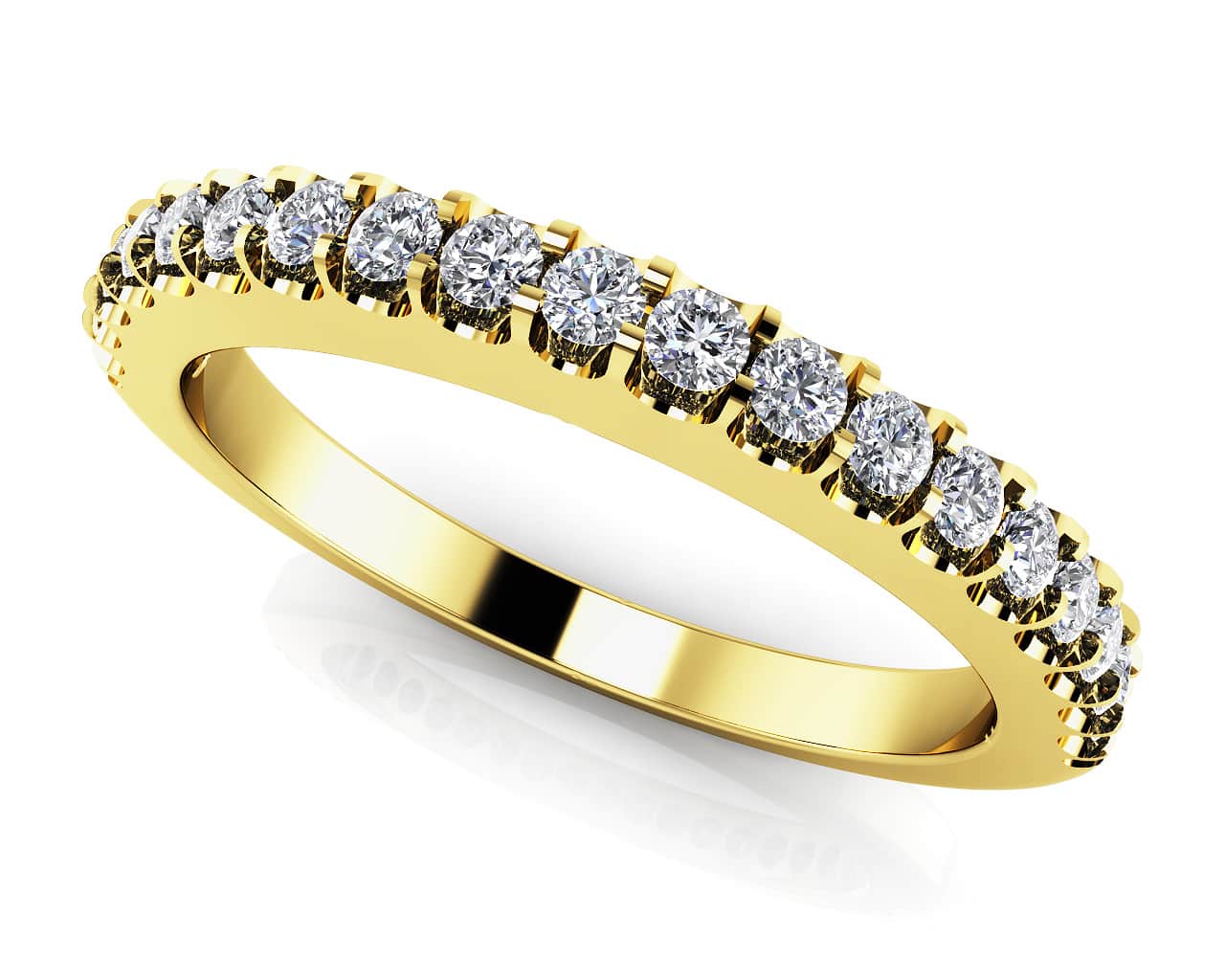 Perfect ab-Grown Diamond  Band with 1.44 ct.(finished) 3.5mm - Image 2