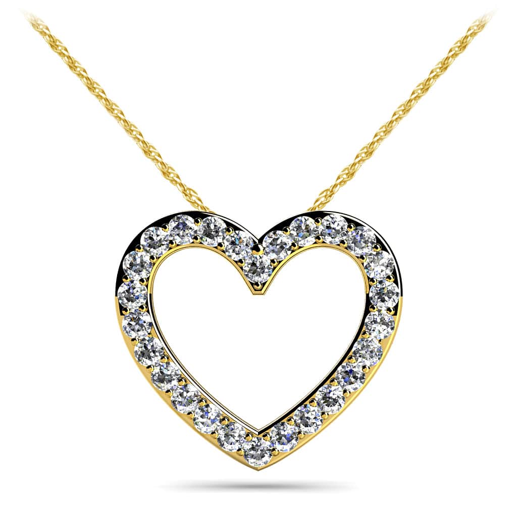 Perfect Diamond Heart Lab-Grown Diamond Pendant with 0.78 ct.(finished) 1.9mm - Image 2