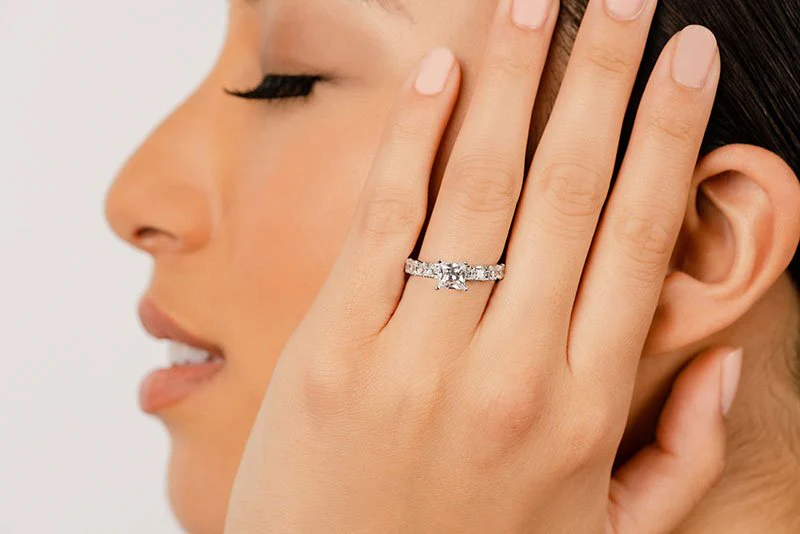 Princess Allure Lab-Grown Diamond Engagement Ring with 2.50 ct. (1.50 ct. center diamond) - Image 4
