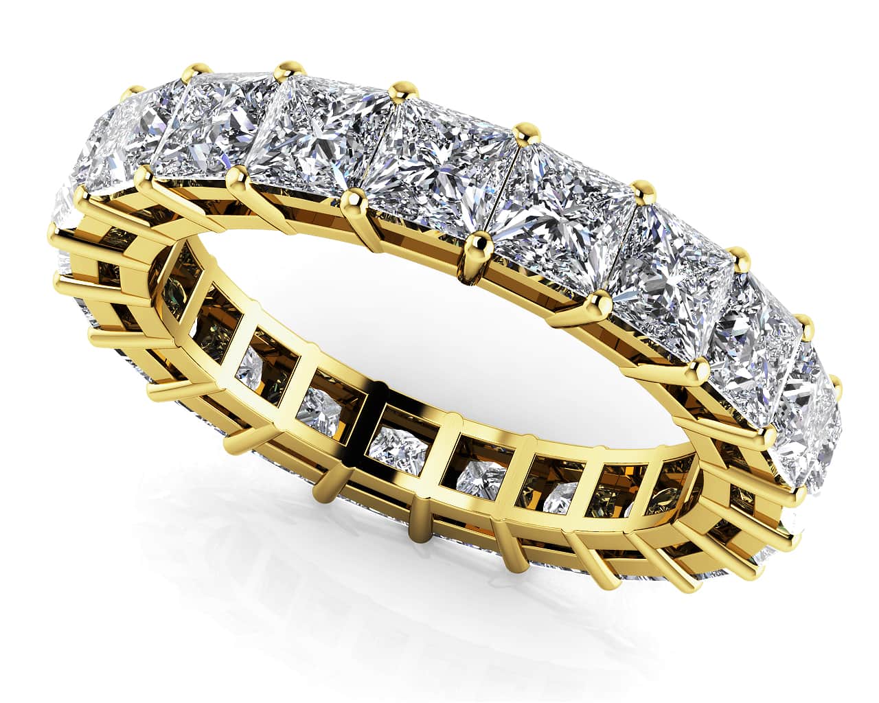 Princess Cut Diamonds Classic Eternity Diamond Ring with 2.47 ct.(finished) 2.5mm - Image 2