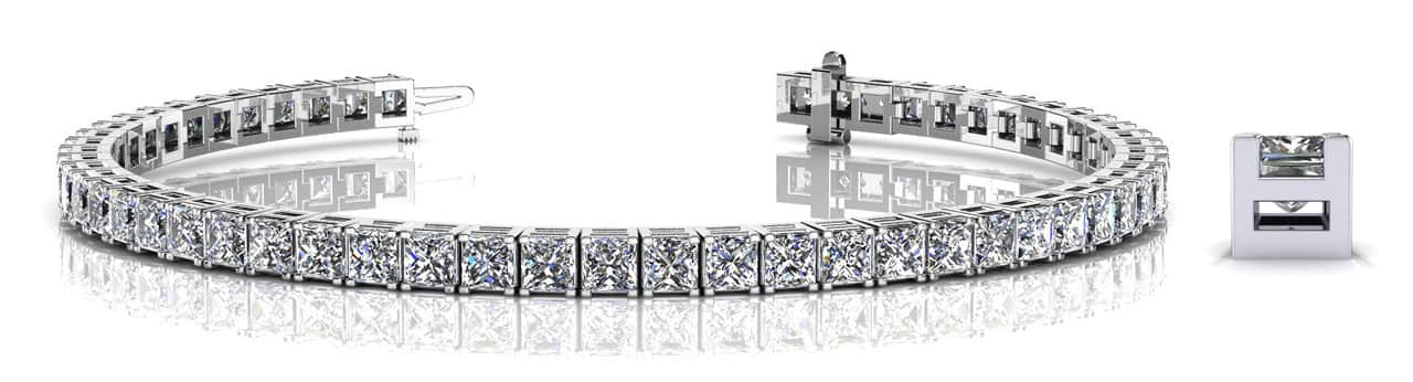 Princess Cut Dreams Lab-Grown Diamond Bracelet with 13.23 ct.(finished) 3.5mm - Image 5