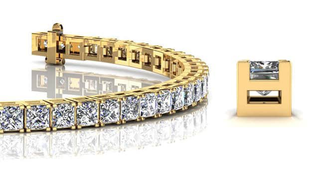 Princess Cut Dreams Lab-Grown Diamond Bracelet with 4.97 ct.(finished) 2.25mm - Image 2