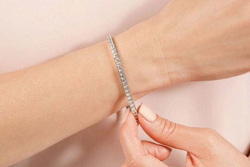 Princess Cut Dreams Lab-Grown Diamond Bracelet with 7.50 ct.(finished) 2.75mm - Image 4