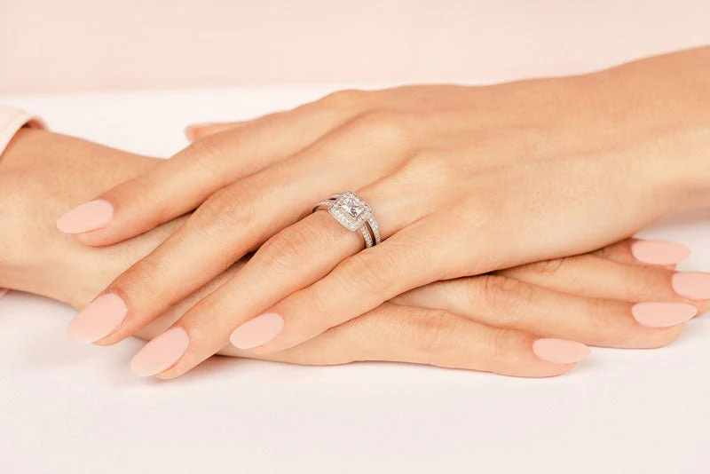 Princess Dreams Diamond Bridal Set Diamond  with 2.52 ct. (2.00 ct. center diamond) - Image 5