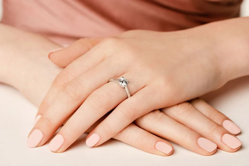 Round Brilliant Cut Lab-Grown Diamond Solitaire Ring with 1.25 ct.(finished) 7mm - Image 3