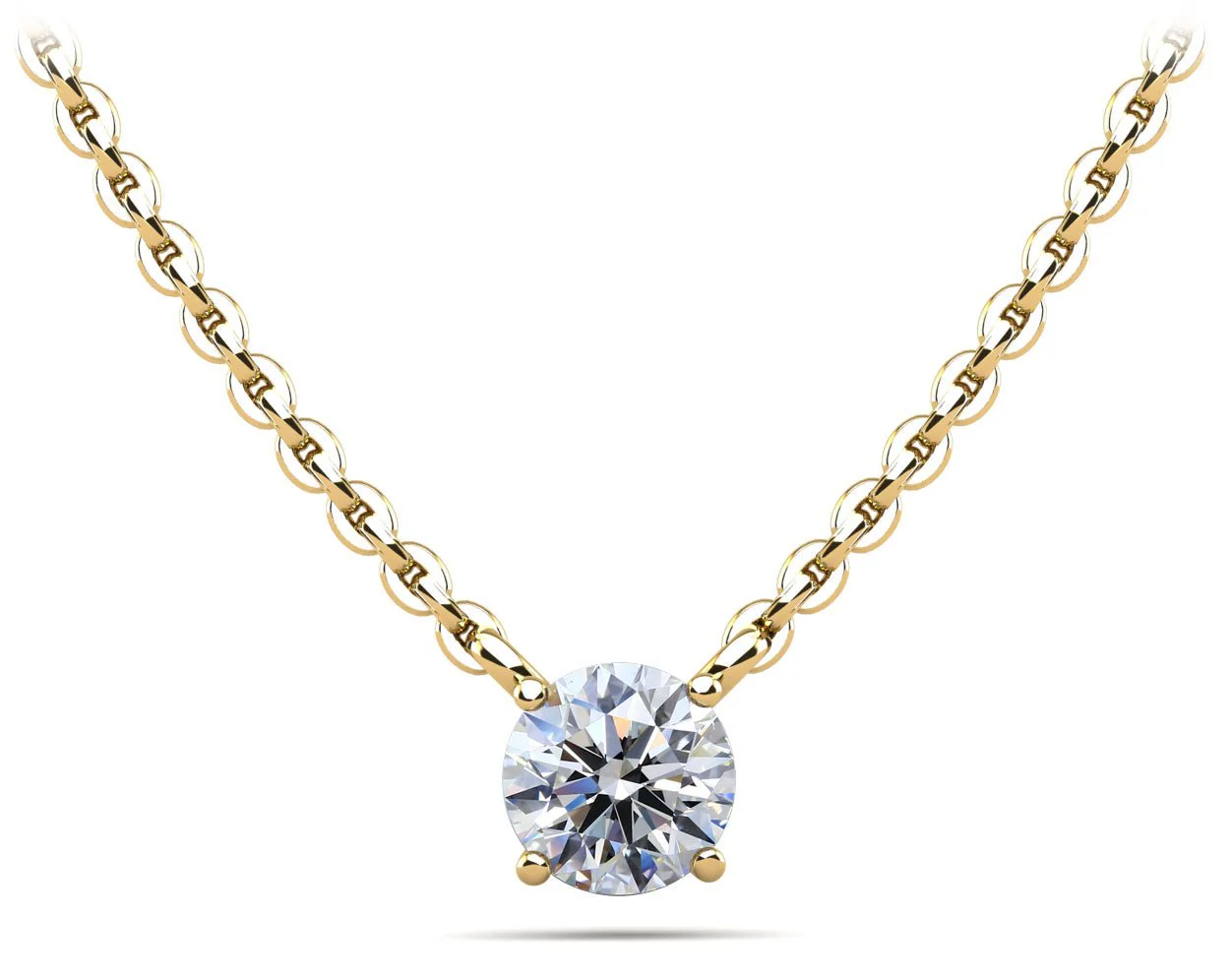 Round Brilliant Diamond Solitaire Lab-Grown Diamond Pendant with 3.00 ct.(finished) 9.3mm - Image 2