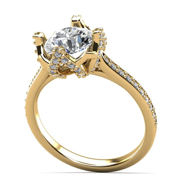 Royal Crown Diamond Ring Diamond  with 2.43 ct. (1.90 ct. center diamond) - Image 2
