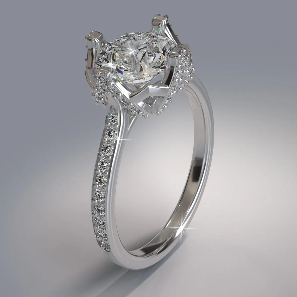 Royal Crown Diamond Ring Lab-Grown Diamond  with 2.43 ct. (1.90 ct. center diamond) - Image 3