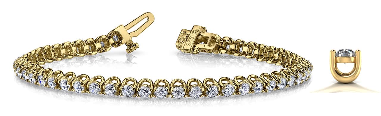 Scoop Link Lab-Grown Diamond Tennis Bracelet with 6.02 ct.(finished) 3.25mm - Image 6