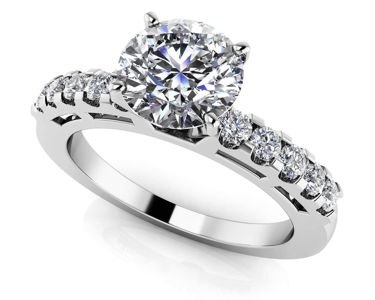 She Is A Ten Diamond Engagement Ring with 1.33 ct. (1.00 ct. center diamond)