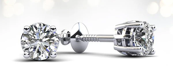Sign of Faith Diamond Studs With Cross Setting Diamond with 1.00 ct.(finished) 5mm - Image 3