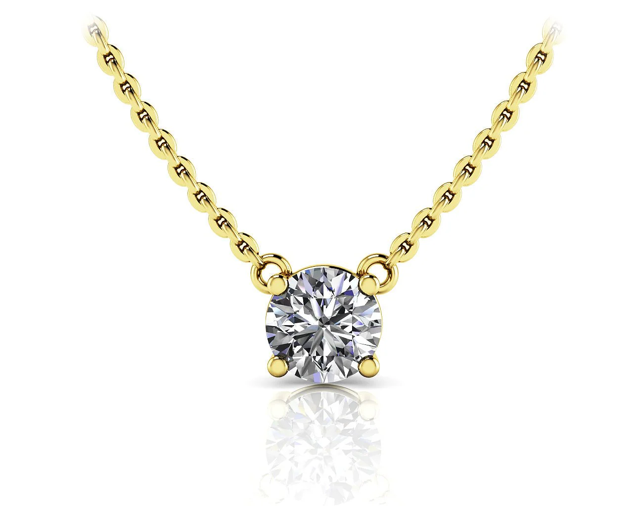 Simply Divine Diamond Solitaire Lab-Grown Diamond Pendant with 1.00 ct.(finished) 6.5mm - Image 2