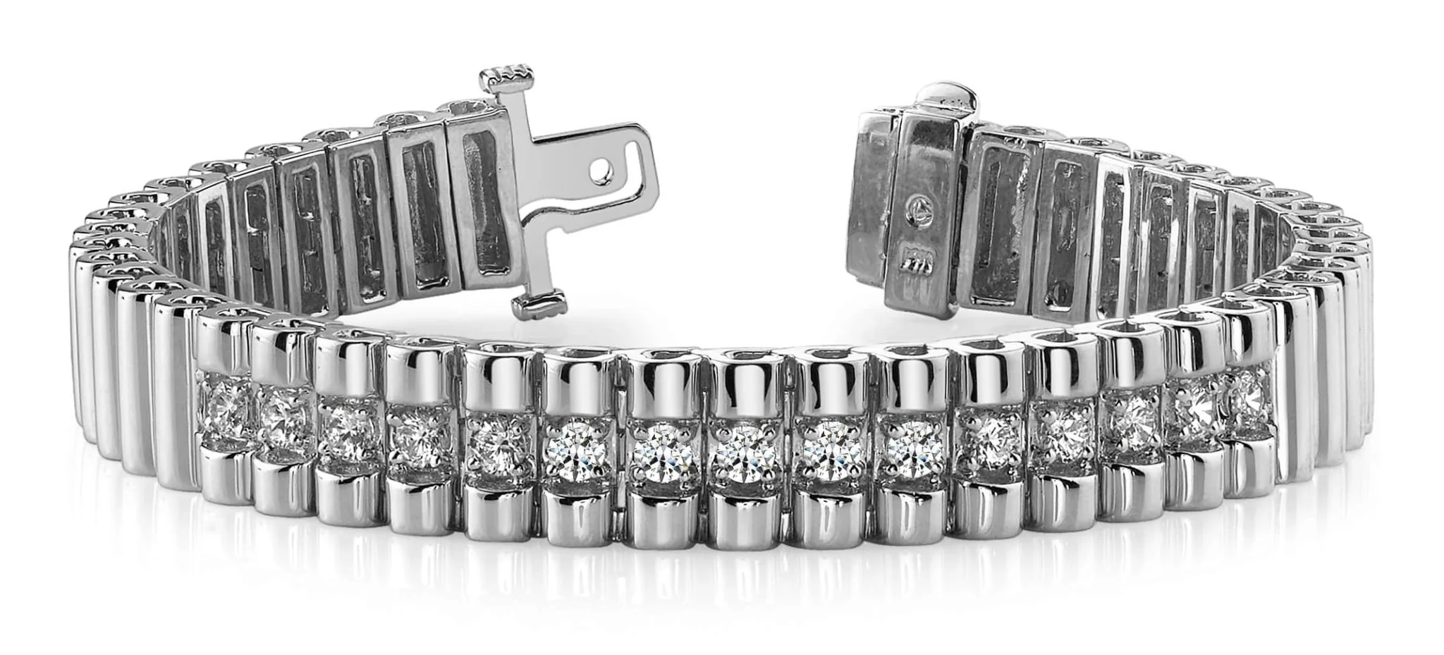 Single Center Strand Lab-Grown Diamond Bracelet with 0.95 ct.(finished) 2.3mm - Image 4