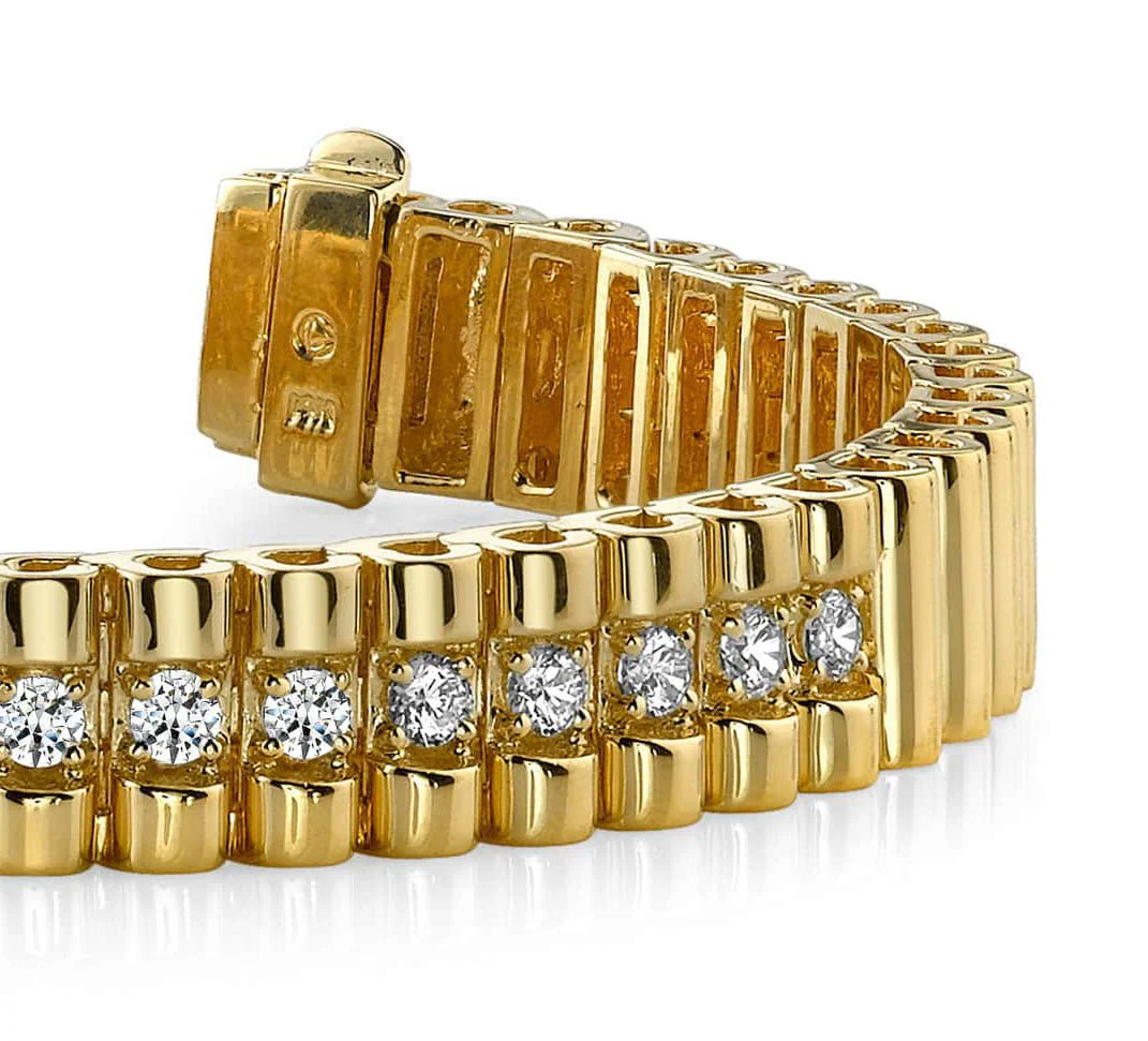 Single Center Strand Lab-Grown Diamond Bracelet with 1.80 ct.(finished) 3.5mm - Image 2