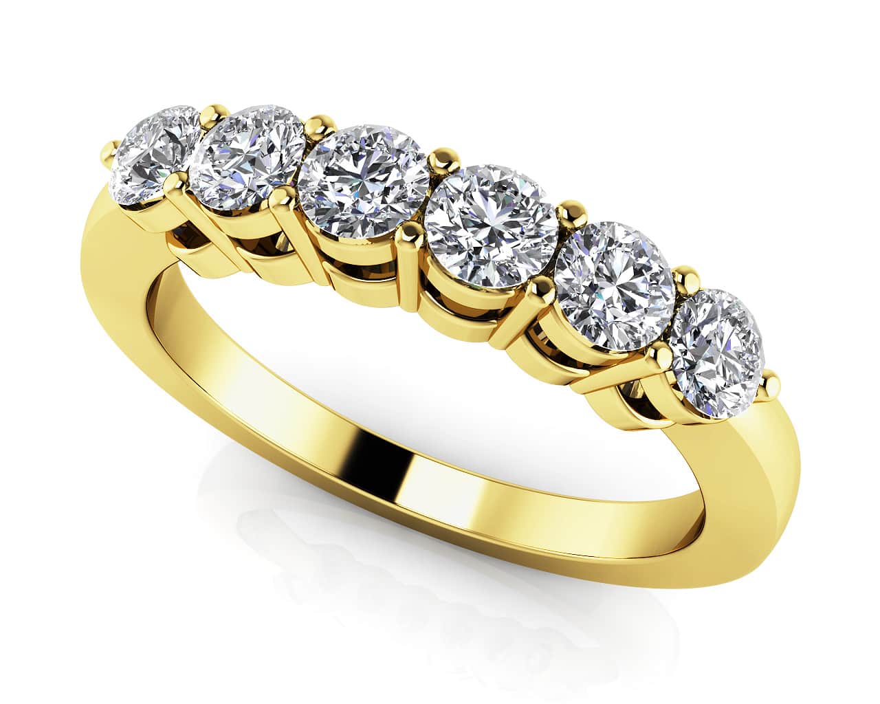 Six Across Diamond Band with 0.96 ct.(finished) 3.5mm - Image 2