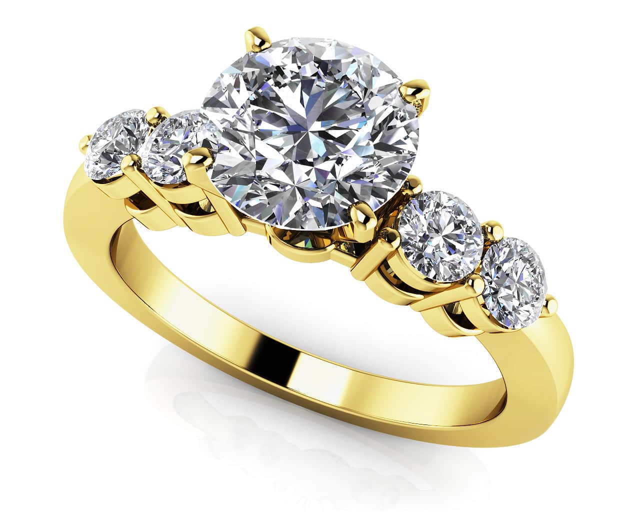 Six Prong Lab-Grown Diamond Engagement Ring with 1.92 ct. (1.50 ct. center diamond) - Image 2