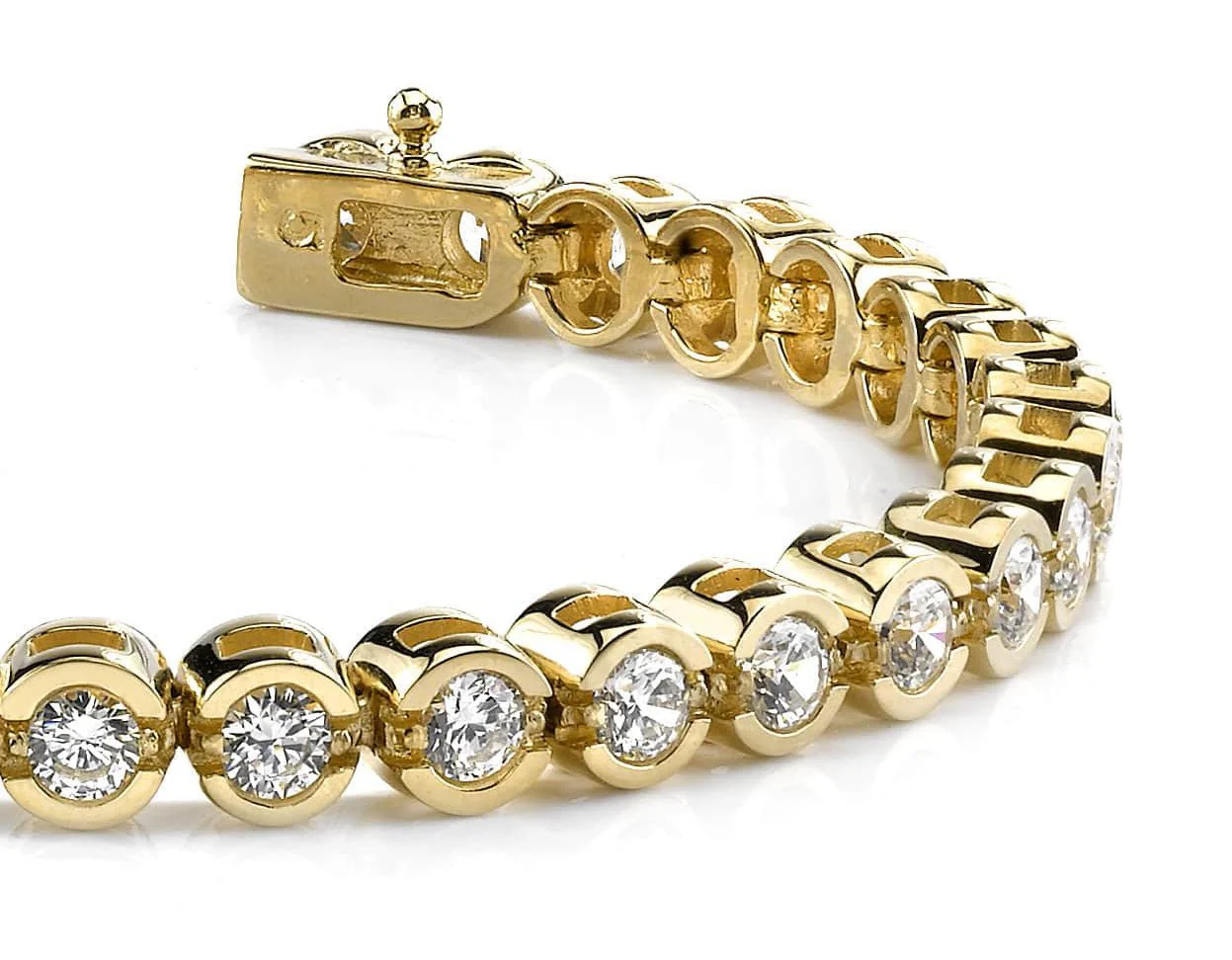 Smile Link Diamond  Tennis Bracelet with 0.79 ct.(finished) 1.4mm - Image 2