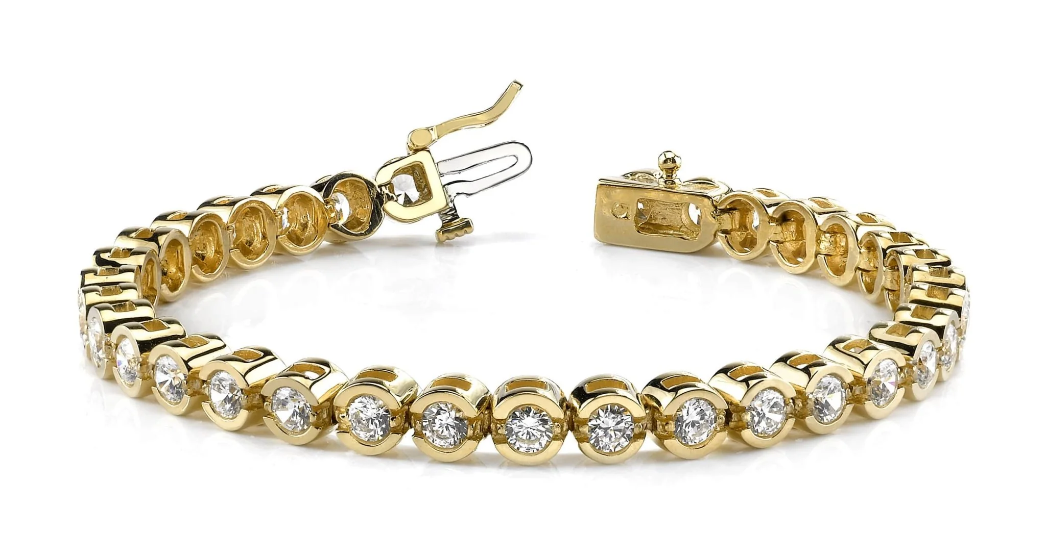 Smile Link Diamond  Tennis Bracelet with 0.79 ct.(finished) 1.4mm - Image 5