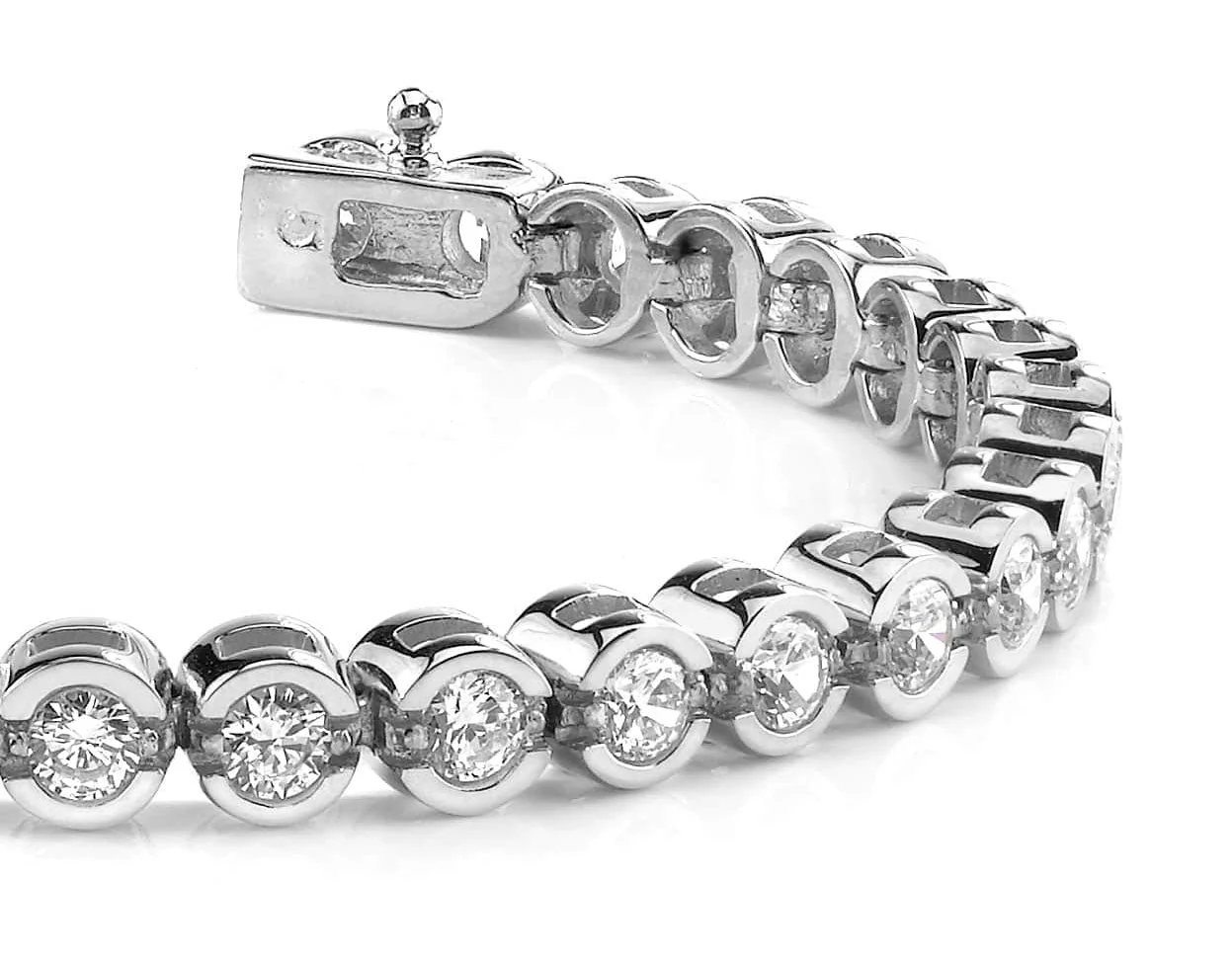 Smile Link Diamond  Tennis Bracelet with 2.90 ct.(finished) 2.25mm