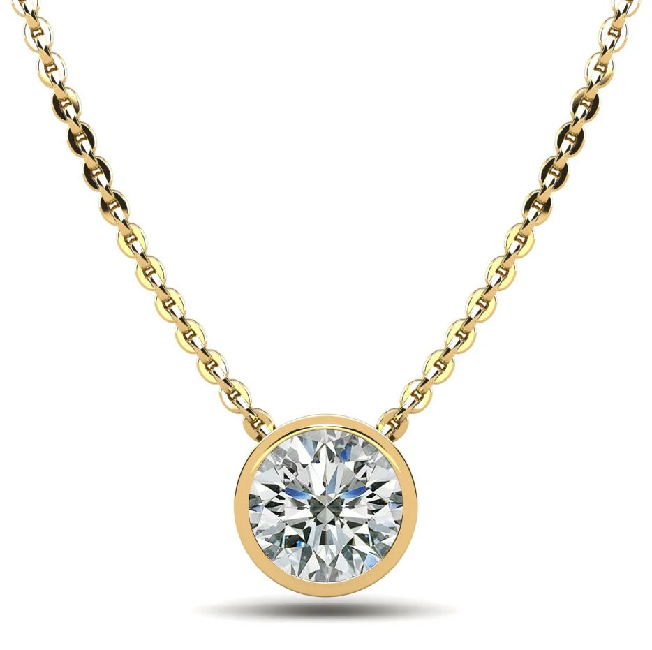 Solitaire Brilliant Round Diamond Pendant with 0.75 ct.(finished) 5.7mm - Image 2