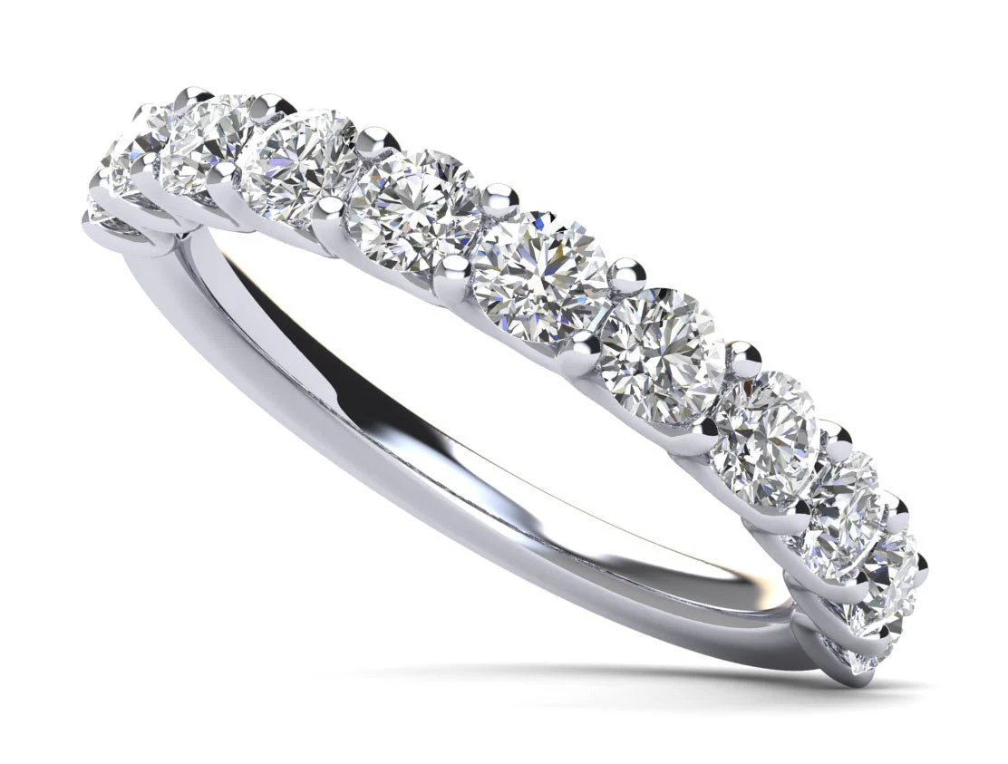 Sparkle Brilliant Round Diamond Anniversary Diamond Ring with 1.75 ct.(finished) 4mm