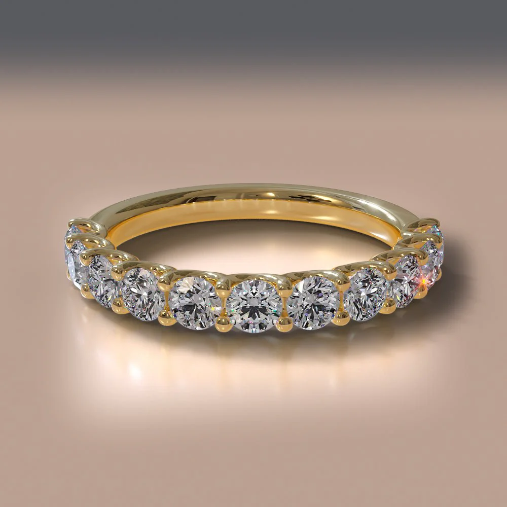 Sparkle Brilliant Round Diamond Anniversary Diamond Ring with 1.75 ct.(finished) 4mm - Image 4