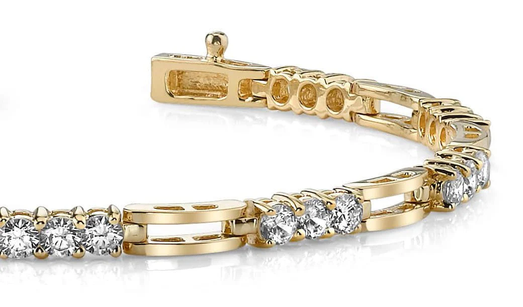 Sparkling Triple Diamond Bracelet with 2.43 ct.(finished) 3mm - Image 2