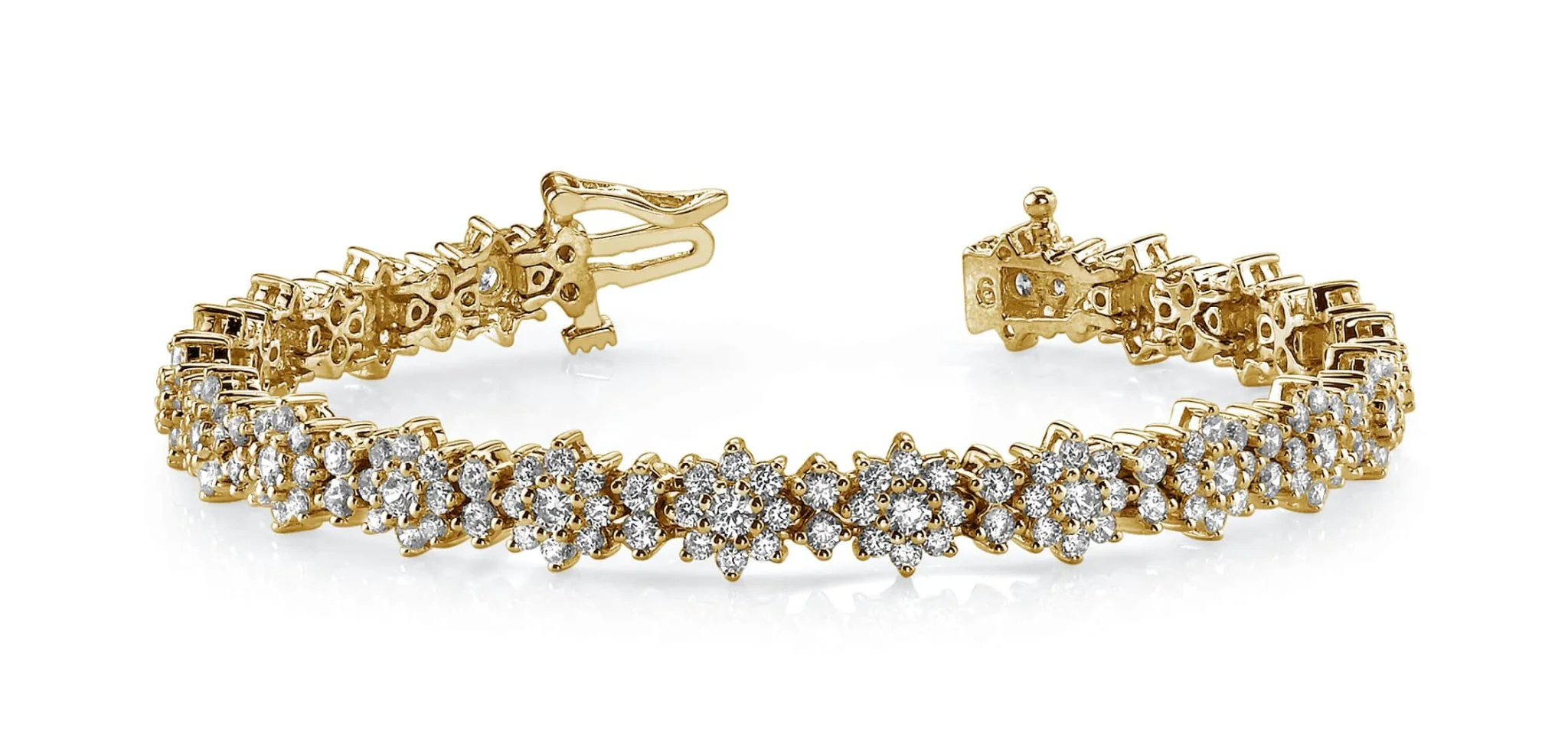 Starburst Red Carpet Diamond Bracelet with 7.03 ct.(finished) 1.8mm, 2.1mm, 2.8mm - Image 4