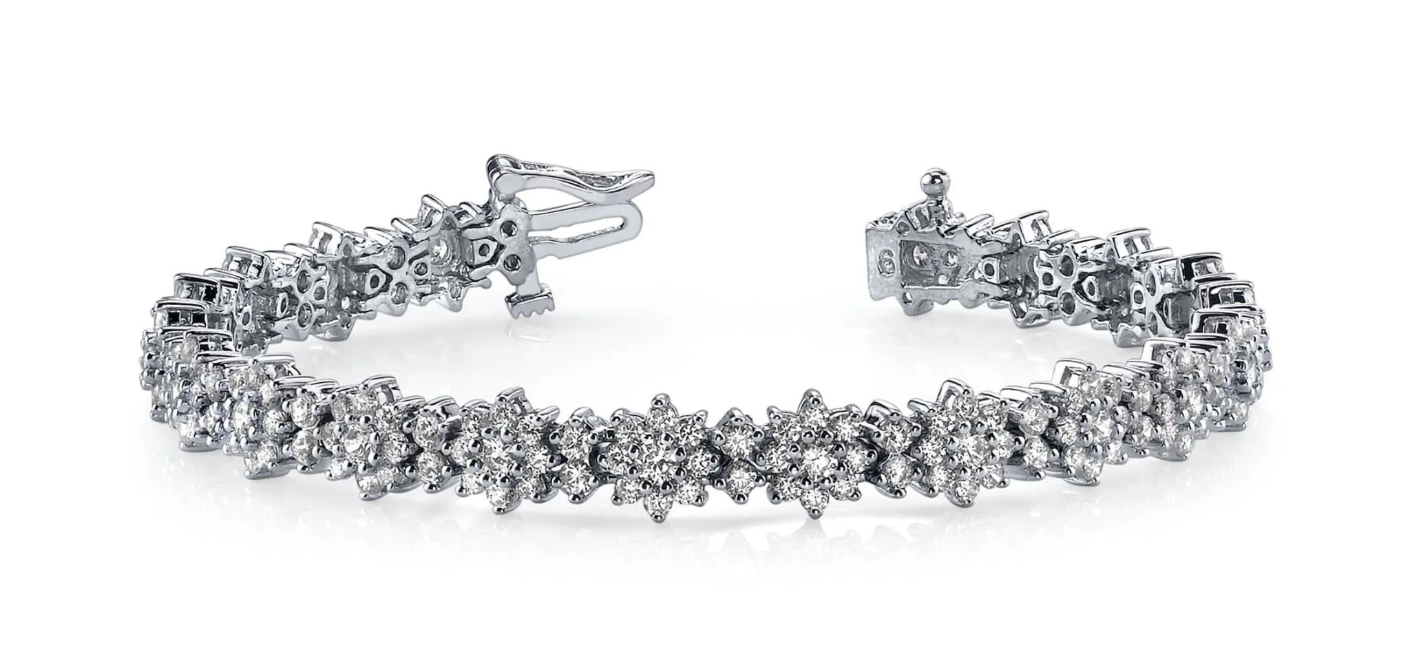Starburst Red Carpet Bracelet Lab-Grown Diamond with 7.99 ct.(finished) 2mm, 2.3mm, 3mm - Image 3