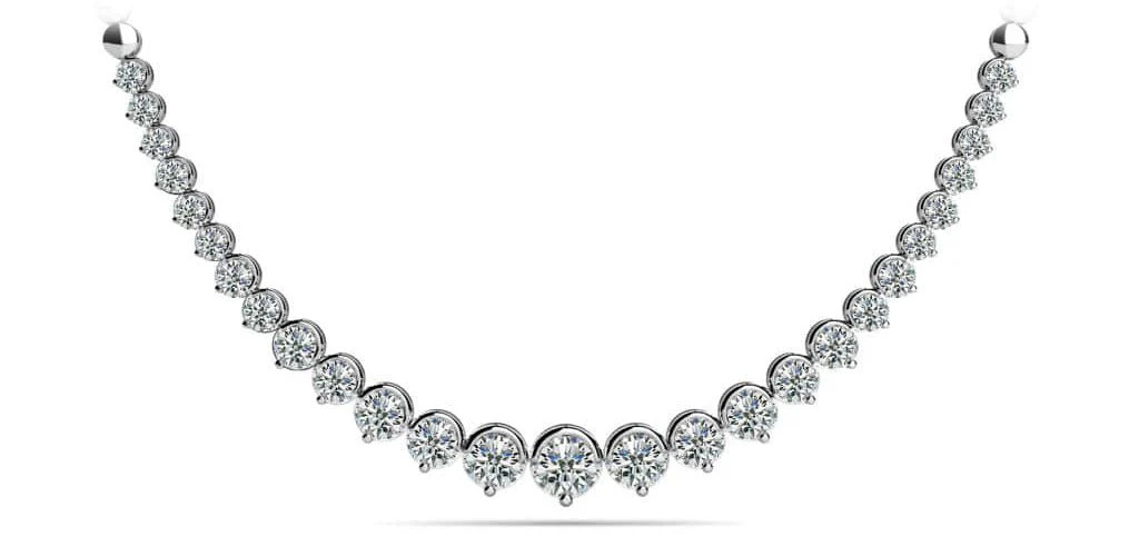 Strand Of Diamonds With Shiny Diamond Links  with 5.00 ct.(finished)