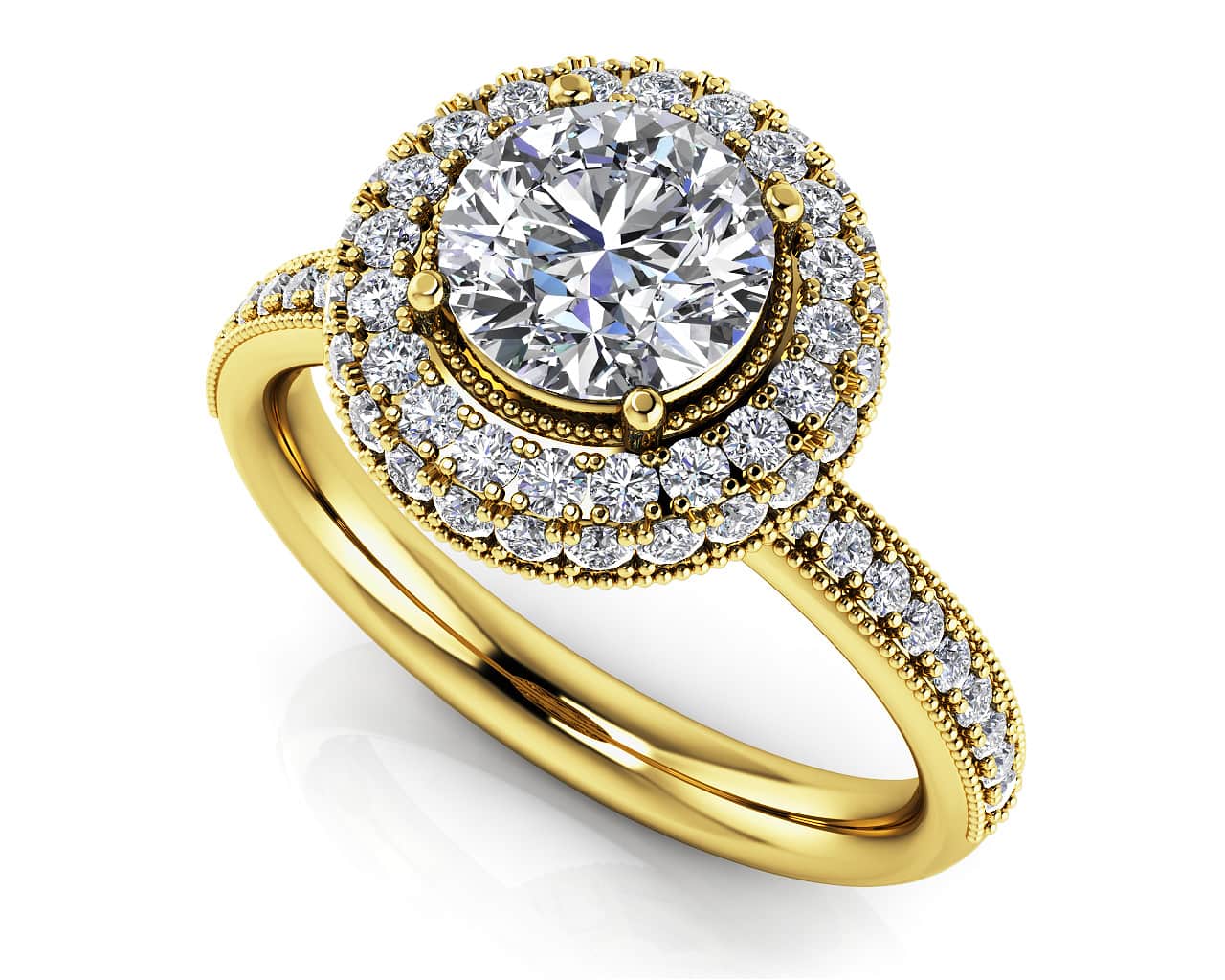 Surrounded By Sparkle Lab-Grown Diamond Engagement Ring with 1.46 ct. (1.00 ct. center diamond) - Image 2