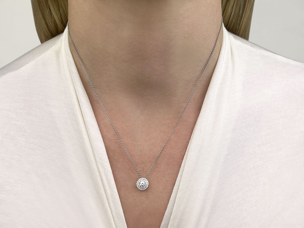 Surrounded By Sparkle Diamond Pendant with 0.55 ct. (0.35 ct. center diamond) - Image 3