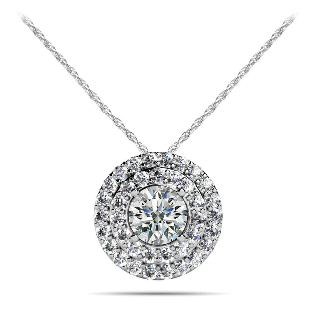 Surrounded By Sparkle Lab-Grown Diamond Pendant with 0.44 ct. (0.25 ct. center diamond)